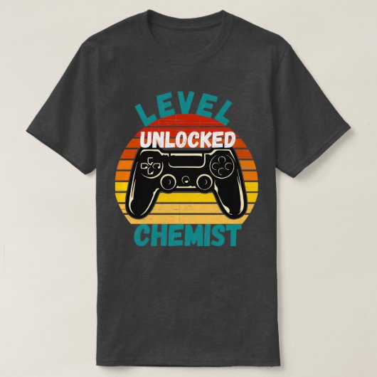Niveau unlocked Chemist T-shirt (Design voorkant)