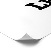 Niveau Up Funny Giraffe Pun Poster (Hoek)