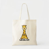 Niveau Up Funny Giraffe Pun Tote Bag (Voorkant)