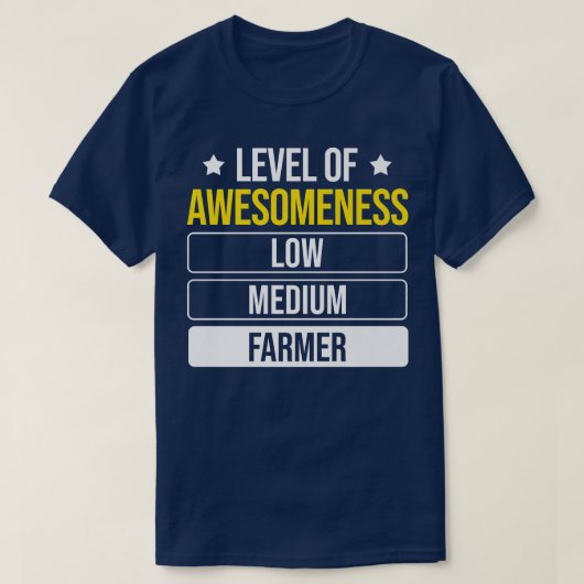 Niveau van de bewustmakingsboer t-shirt (Design voorkant)