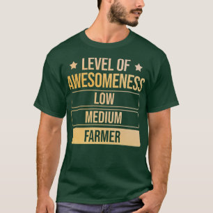 Niveau van de bewustmakingsboer t-shirt