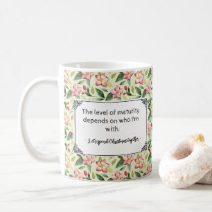 Niveau van rijpheid die Kerstmis samen doorbrengt Koffiemok