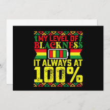 Niveau van zwartheid Juneteenth Black Geschiedenis