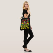 Niveau van zwartheid Juneteenth Black Geschiedenis Tote Bag (Op model)