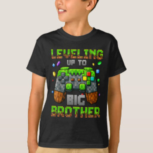 Niveau Verhogen Naar Grote Broer Voor Gamer Jongen T-shirt