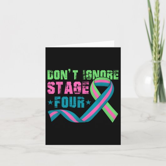 Niveau Vier gemetastaseerde borstkanker negeren Kaart (Voorkant)