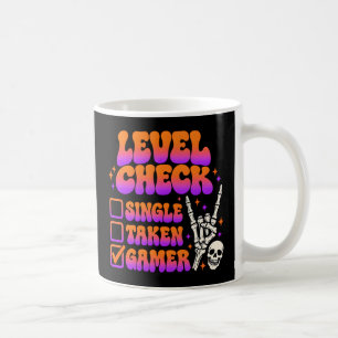 Niveaucheck gamer humor voor gaming fans koffiemok