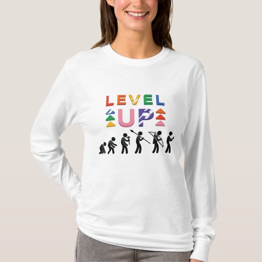 nivelleer je menselijkheid t-shirt (Voorkant)