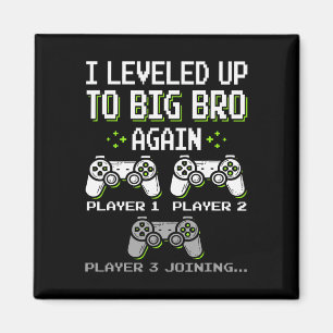Nivelleren naar Big Bro Opnieuw Brother Gamer Funn Magneet