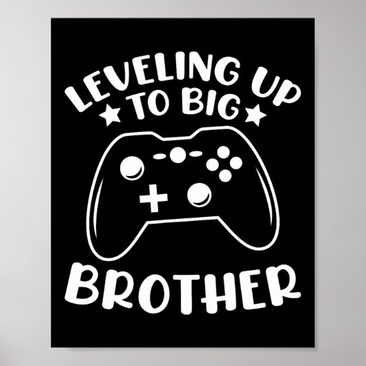 Nivelleren naar Big Brother Video Game Controller  Poster (Voorkant)