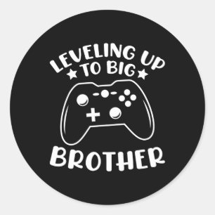 Nivelleren naar Big Brother Video Game Controller  Ronde Sticker