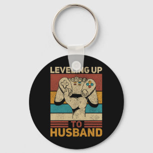 Nivelleren naar Man Retro Gamer T-shirt Groom Bach Sleutelhanger
