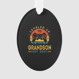 Nivelleren tot kleinzoon EST 2021 Video Gamer Ornament