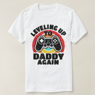 nivelleren tot papa weer gepromoveerd tot papa t-shirt