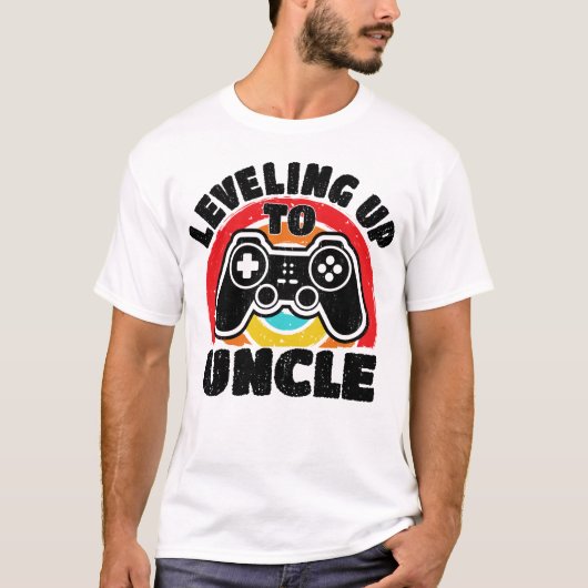 Nivelleren tot Uncle Gamer Gaming Future Uncle T-shirt (Voorkant)