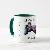 Nivelleren tot vrouw. Pas getrouwd bruidscadeau Mok (Voorkant links)