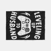 Nivellering naar Husbynd Verloving bruidegom VI Fleece Deken (Voorkant (Horizontaal))