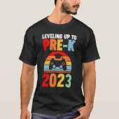 Nivellering tot niveau pre K 2023 per K T-shirt (Voorkant)
