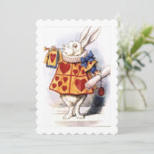 Nivens McTwisp the Rabbit Alice in Wonderland Kaart (Staand voorkant)