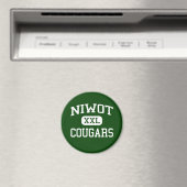 Niwot - Cougars - High School - Niwot Colorado Magneet (Insitu (Vaatwasser))
