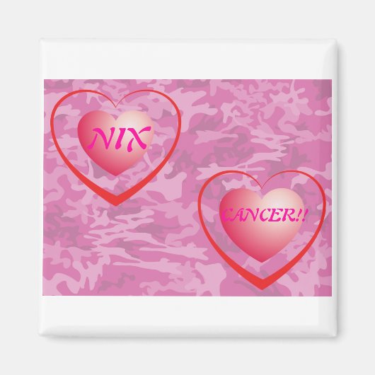 Nix Borstkanker Frig Magnet!! Magneet (Voorkant)