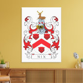 Nix Family Crest Canvas Afdruk (Insitu (Woonkamer))