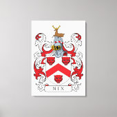 Nix Family Crest Canvas Afdruk (Voorkant)