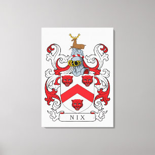 Nix Family Crest Canvas Afdruk
