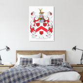 Nix Family Crest Canvas Afdruk (Insitu (Slaapkamer))