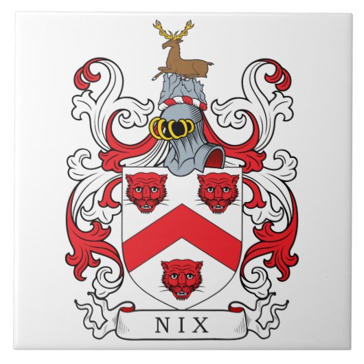 Nix Family Crest Tegeltje (Voorkant)