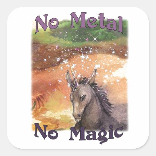 Nix No Metal No Magic Stickers (Voorkant)