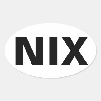 NIX OVALE STICKER