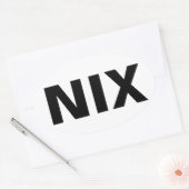 NIX OVALE STICKER (Envelop)