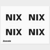 NIX OVALE STICKER (Vel)