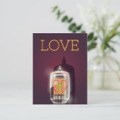 Nixie-buizen 'Liefde' vintage poster Briefkaart (Staand voorkant)