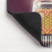Nixie-buizen 'Liefde' vintage poster Muismat (Hoek)