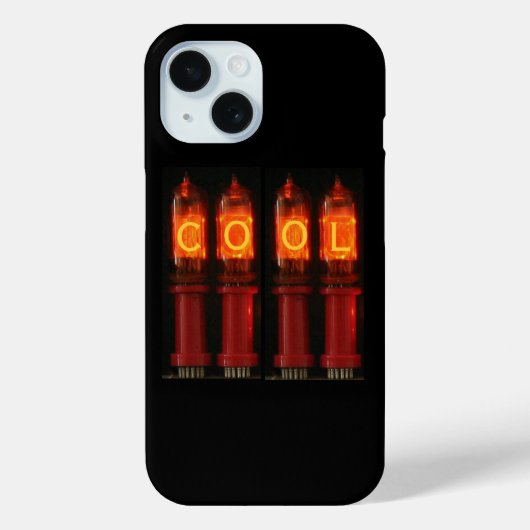 Nixie-buizen met tekst Case-Mate iPhone case (Achterkant)