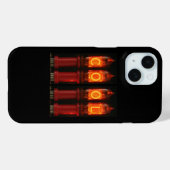 Nixie-buizen met  tekst Case-Mate iPhone case (Achterkant (horizontaal))