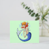 Nixie The Mermaid Briefkaarten (Staand voorkant)