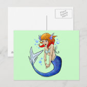 Nixie The Mermaid Briefkaarten (Voorkant / Achterkant)