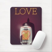 Nixie Tube'Love vintage poster Muismat (Met muis)