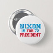 Nixon 1972 verkiezing ronde button 5,7 cm (Voorkant /achterkant)