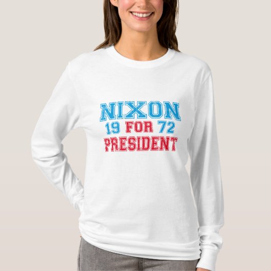 Nixon 1972 verkiezing t-shirt (Voorkant)