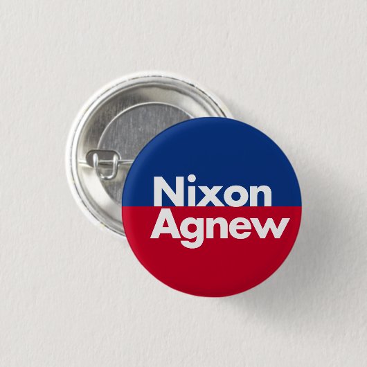 Nixon Agnew 1968 Campaign Button (Voorkant /achterkant)