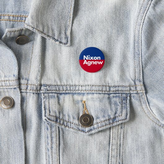 Nixon Agnew 1968 Campaign Button (In situ)