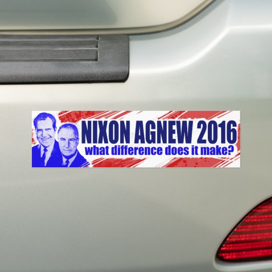 Nixon/Agnew 2016 Bumpersticker (Op auto)
