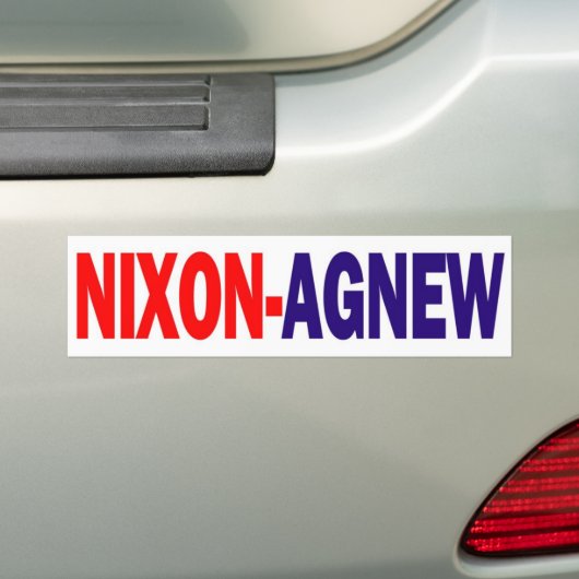 Nixon Agnew Bumpersticker 1968 (Op auto)