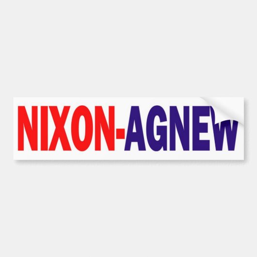 Nixon Agnew Bumpersticker 1968 (Voorkant)