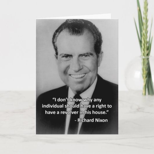 Nixon Anti-Pistool Wenskaart Kaart (Voorkant)