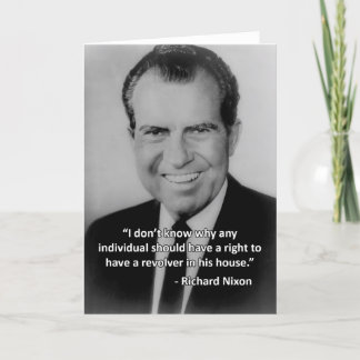 Nixon Anti-Pistool Wenskaart Kaart